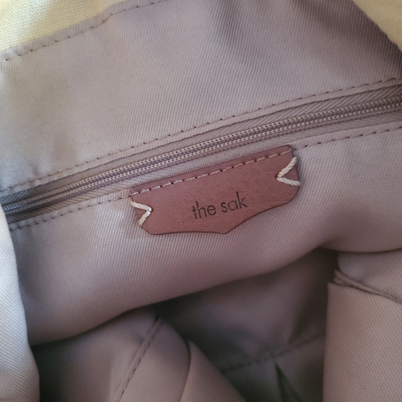 THE SAK Los Feliz Buttercup Pebbled Leather Crossbody|Shoulder Tote| Bag Purse - Picture 15 of 16